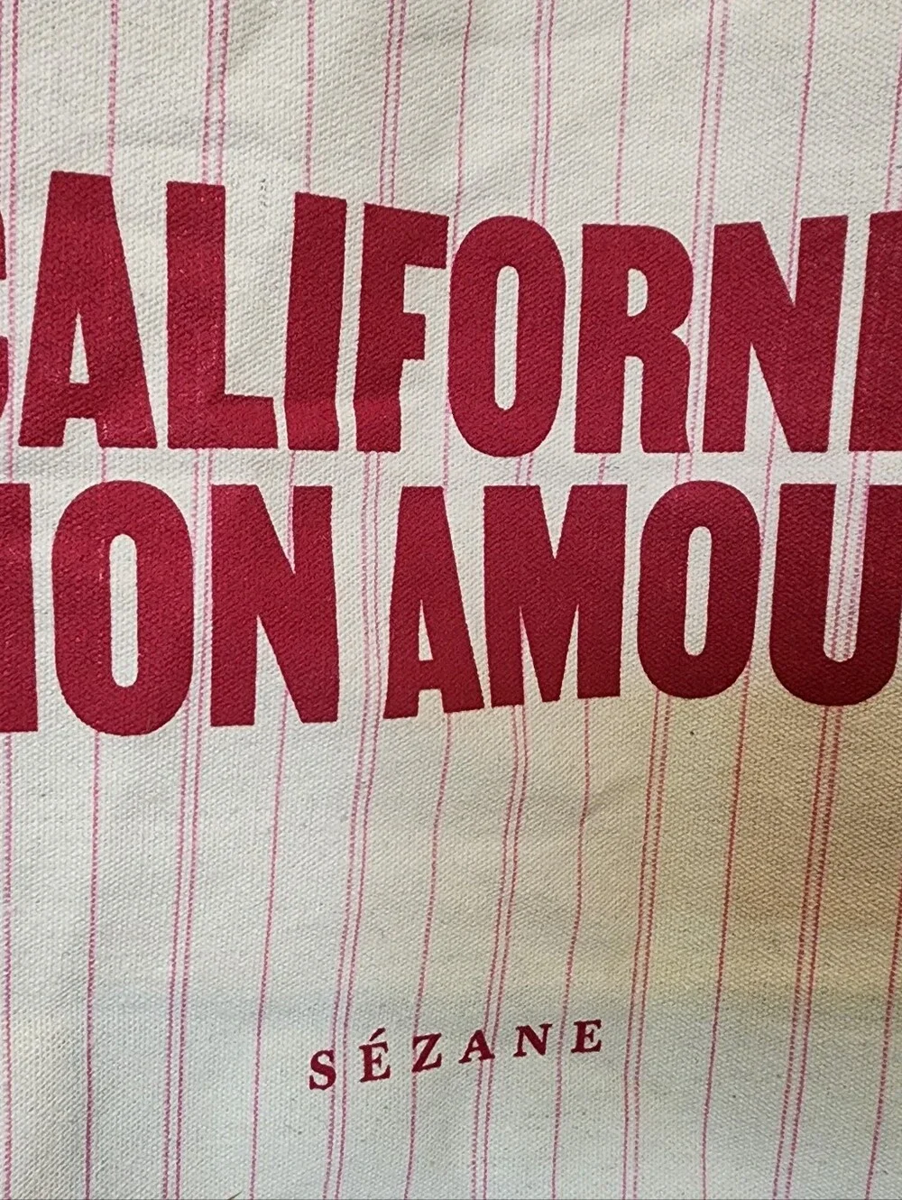 NWOT-Sézane California Mon Amour Tote-Large